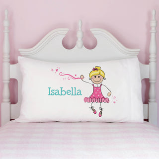 Personalized Ballerina Pillowcase