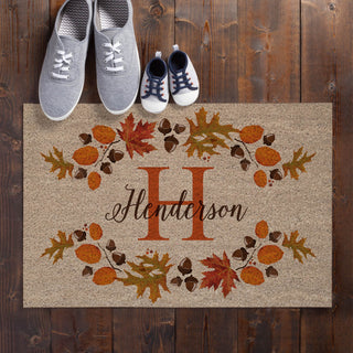 Personalized Autumn Doormat - 18x27 Inch, 1/8" Thin