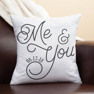 Me & You Personalized Throw Pillow