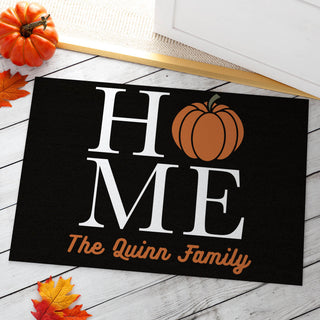Fall Home Personalized Doormat - 18x27 Inch, 1/8" Thin