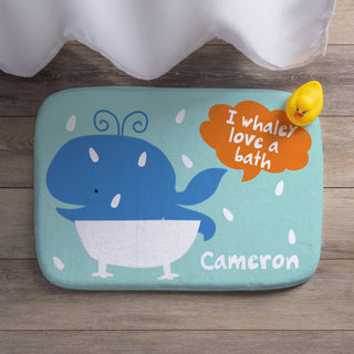 Sandra Magsamen Personalized Whale Bathmat
