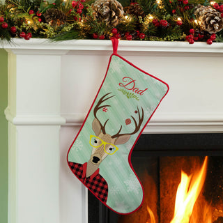 Hipster Buck Personalized Stocking
