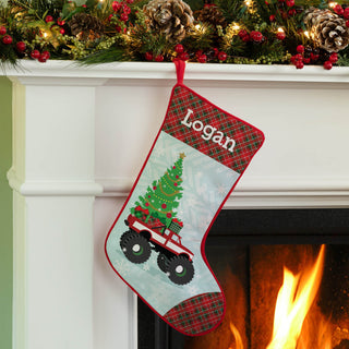 Personalized Monster Truck Stocking