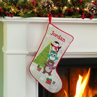 Christmas Critters Personalized Stocking