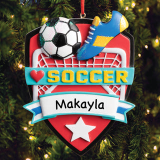 Personalized Soccer Ornament