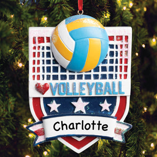 Personalized Volleyball Ornament
