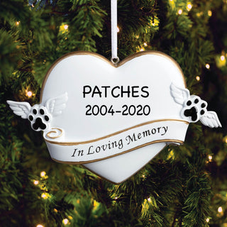 Personalized Dog Memorial Ornament