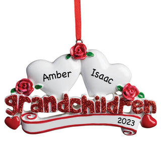 Personalized Two Grandchildren Ornament