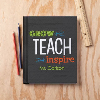 Grow, Teach, Inspire Personalized Notebook