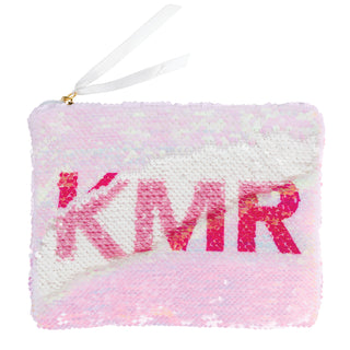 Her Monogram Personalized Sequin Zipper Pouch