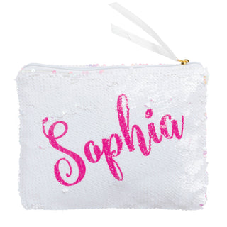 Her Name Personalized Sequin Zipper Pouch