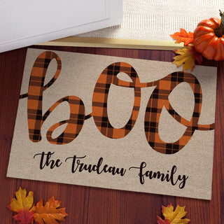 Halloween Boo Personalized Doormat