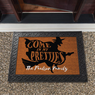 Come In My Pretties Personalized Doormat - 18x27 Inch, 1/8" Thin