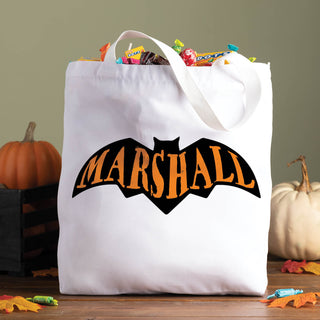 Halloween Bat Personalized Tote Bag