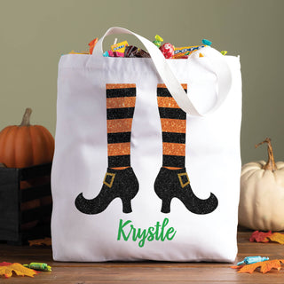 Witch's Feet Personalized Tote Bag
