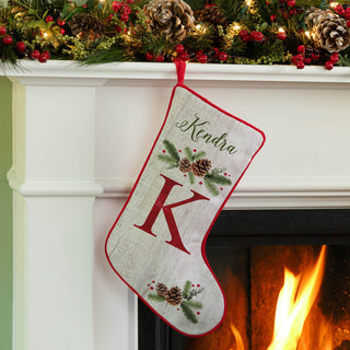 Christmas Pine Personalized Stocking