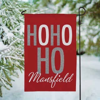 Ho Ho Ho Personalized Garden Flag
