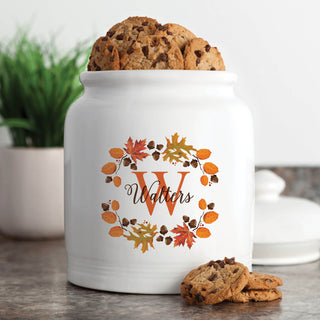 Personalized Autumn Cookie Jar