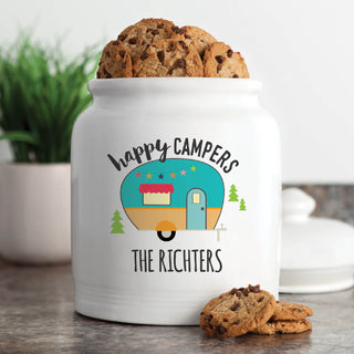 Happy Campers Personalized Cookie Jar