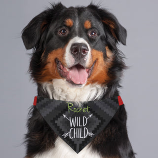 Wild Child Personalized Dog Bandana