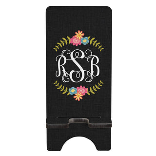 Floral Monogram Personalized Phone Stand