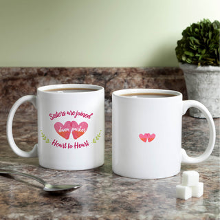 Two Sisters Personalized White Coffee Mug - 11 oz.