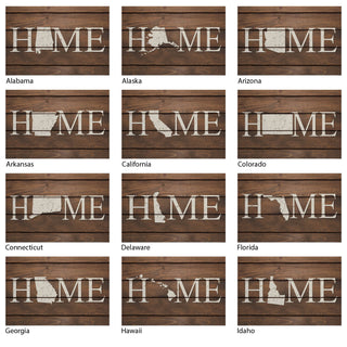 Brown Home State Doormat