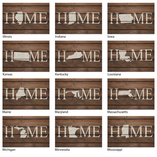 Brown Home State Doormat