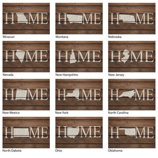 Brown Home State Doormat