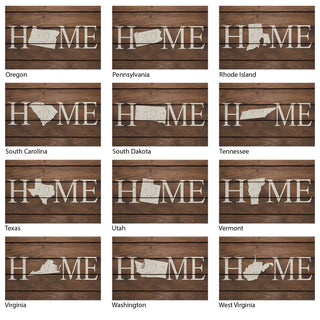 Brown Home State Doormat