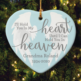 I'll Hold You In My Heart Personalized Ornament