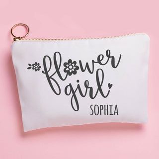 Flower Girl Personalized Zipper Pouch