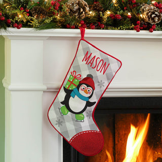 Jolly Penguin Personalized Stocking