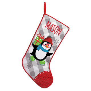 Jolly Penguin Personalized Stocking