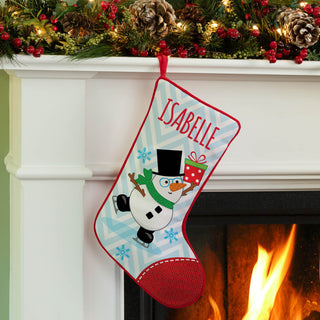 Jolly Snowman Personalized Stocking