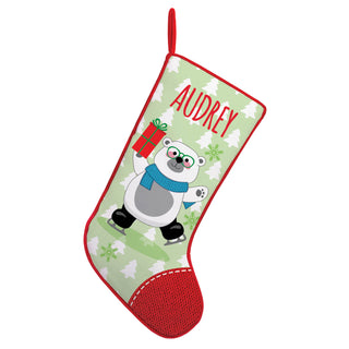 Jolly Polar Bear Personalized Stocking