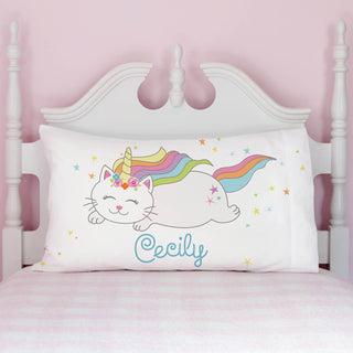 Caticorn Personalized Pillowcase