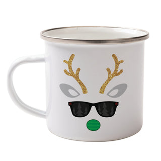 Boy Reindeer Personalized Camp Mug - 11 oz.