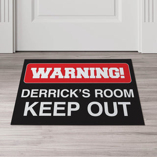 Keep Out! Personalized Doormat