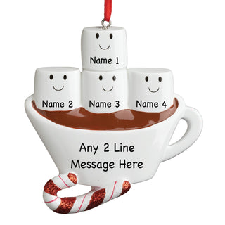 Personalized Hot Chocolate Family of Four