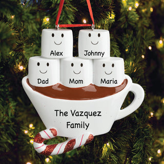 Personalized Hot Chocolate Family of Five