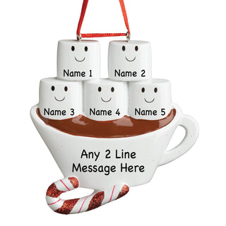 Personalized Hot Chocolate Family of Five