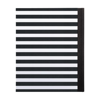 Floral Stripes Personalized Notebook