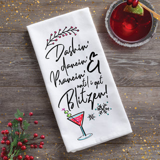 Blitzen Tea Towel