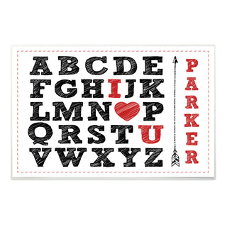 Letters of Love Personalized Placemat for Him