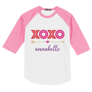 XOXO Personalized Pink Sports Jersey