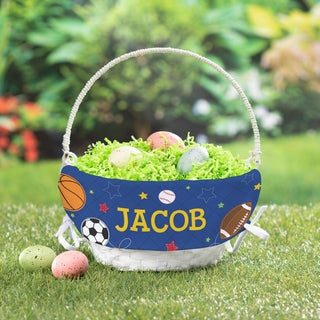 Sports Personalized Easter Basket and Liner