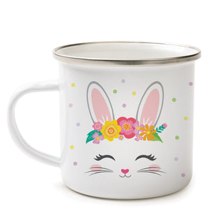 Beautiful Bunny Personalized Camp Mug - 11 oz.