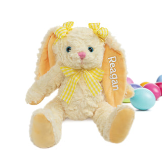 11" Personalized Pigtail Ear Bunny