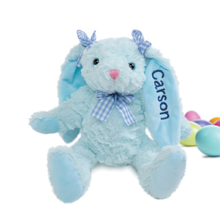 11" Personalized Pigtail Ear Bunny